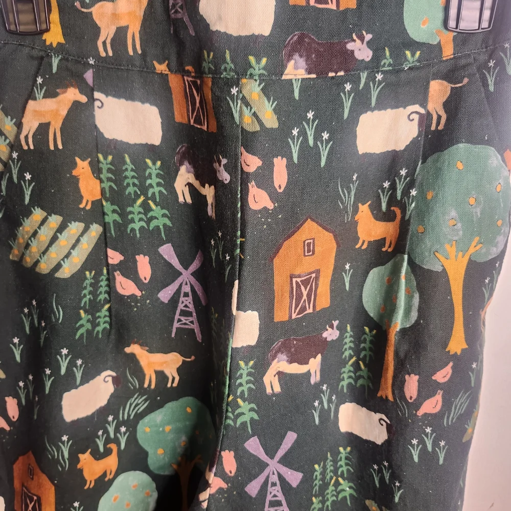Princess Highway Green Farm Print Jumpsuit - Picture 5 of 8